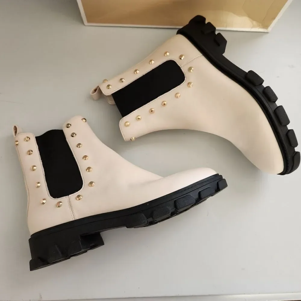 Michael Kors Astor Studded Women's Boots Size 7.5